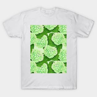 Hydrangea watercolor pattern T-Shirt